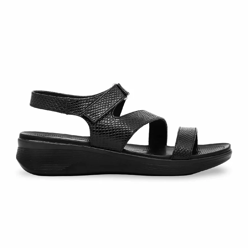 Sandals for hot weatherBlack Formal Sandal PU0180