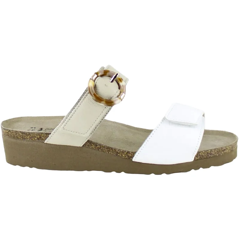 Sandals for Christmas presentWomen's Naot Anabel Soft White Leather/Soft Ivory Leather