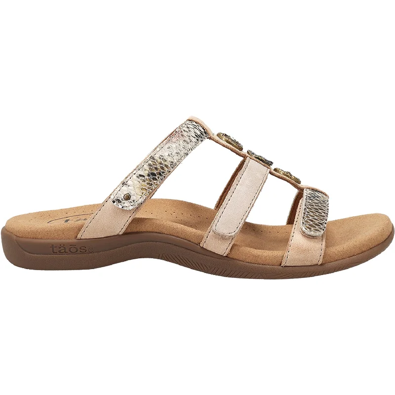 Sandals for online shoppingWomen's Taos Prize 4 Taupe Snake Multi Leather