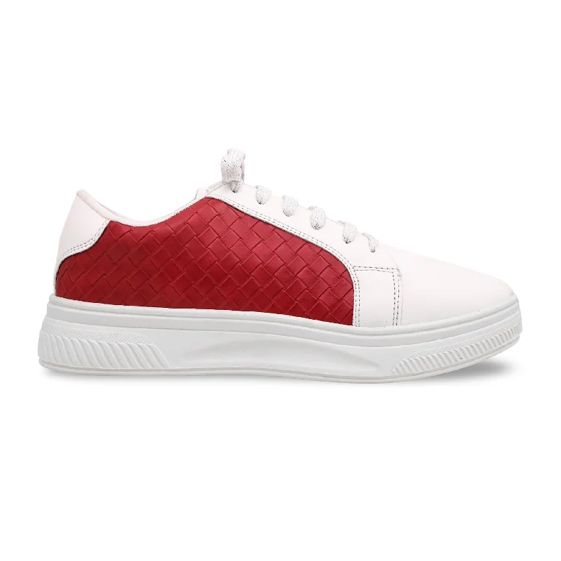 Athletic shoes for indoor sports-Red Casual Sneaker AT7309