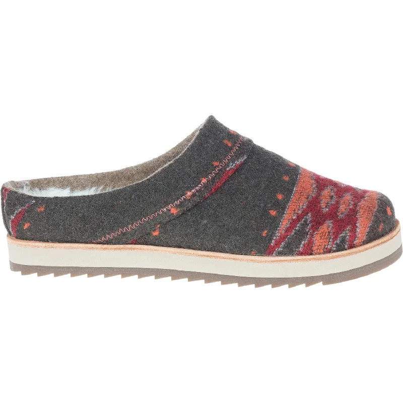 Slippers with durable stitchingWomen's Merrell Juno Clog Blanket Wool