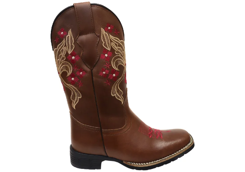 cowboy boots for women with bold color options for unique style-Cowboy boots for comic conD Milton Claire Womens Comfortable Leather Western Cowboy Boots