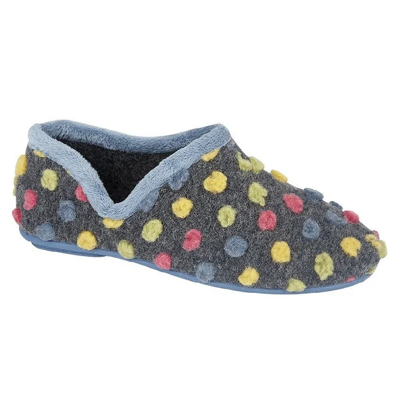 Slippers with padded softnessSleepers LS311LC Ladies Blue/Multi Full Slippers