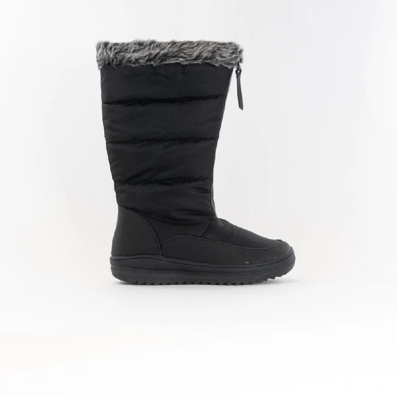 Snow boots for recess-Toe Warmers (Wanderlust) Women's Nordic Tall Waterproof Winter Boot Black