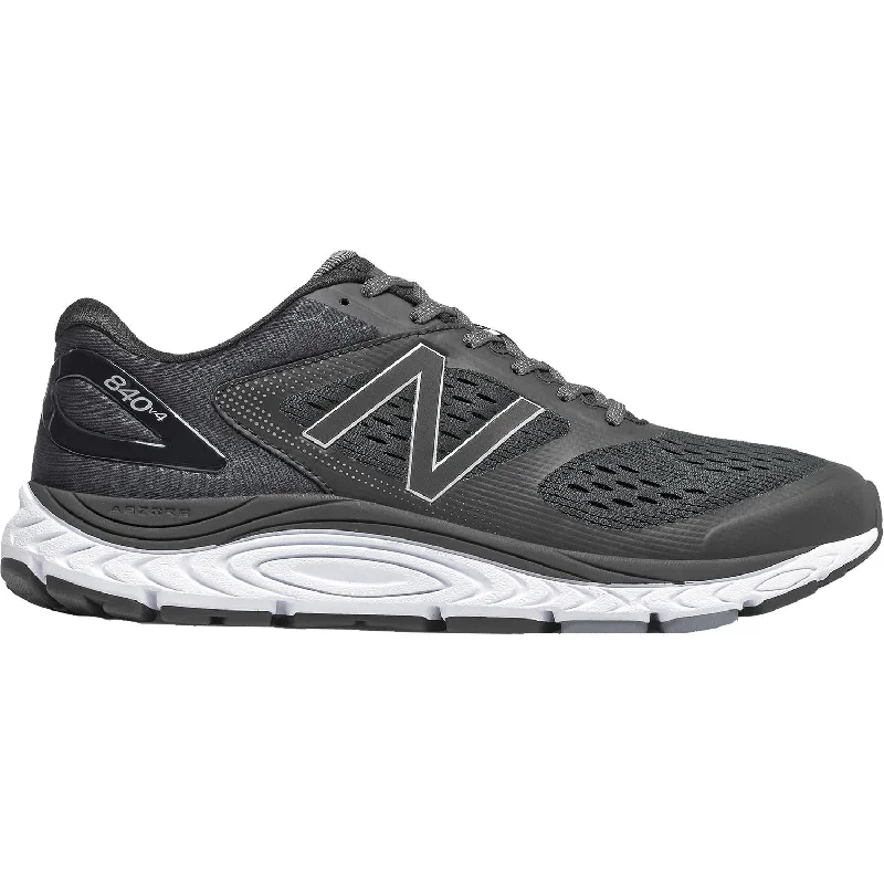 Athletic shoes with cool soles-Men's New Balance M840BK4 Running Shoes Black/White Synthetic Mesh