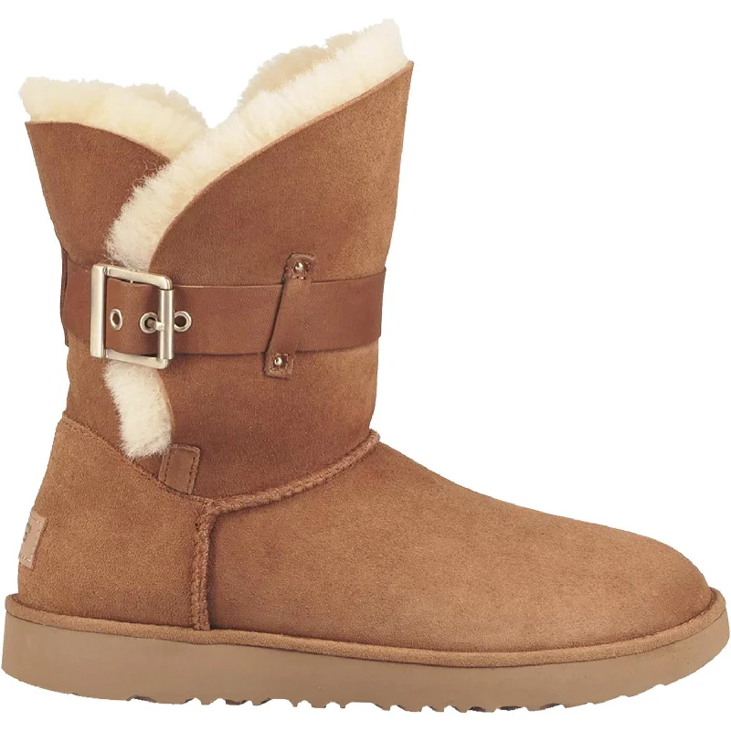 Booties with cozy heels-Women's UGG Jaylyn Chestnut Sheepskin