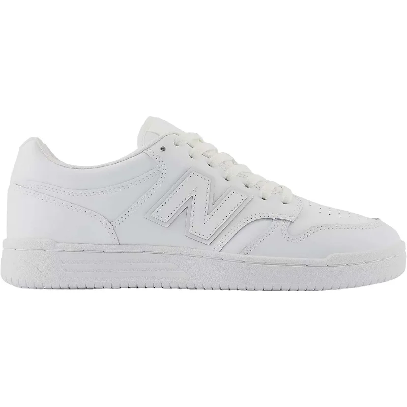 Athletic shoes for kids sports-Unisex New Balance BB480L3W White/White/White Leather