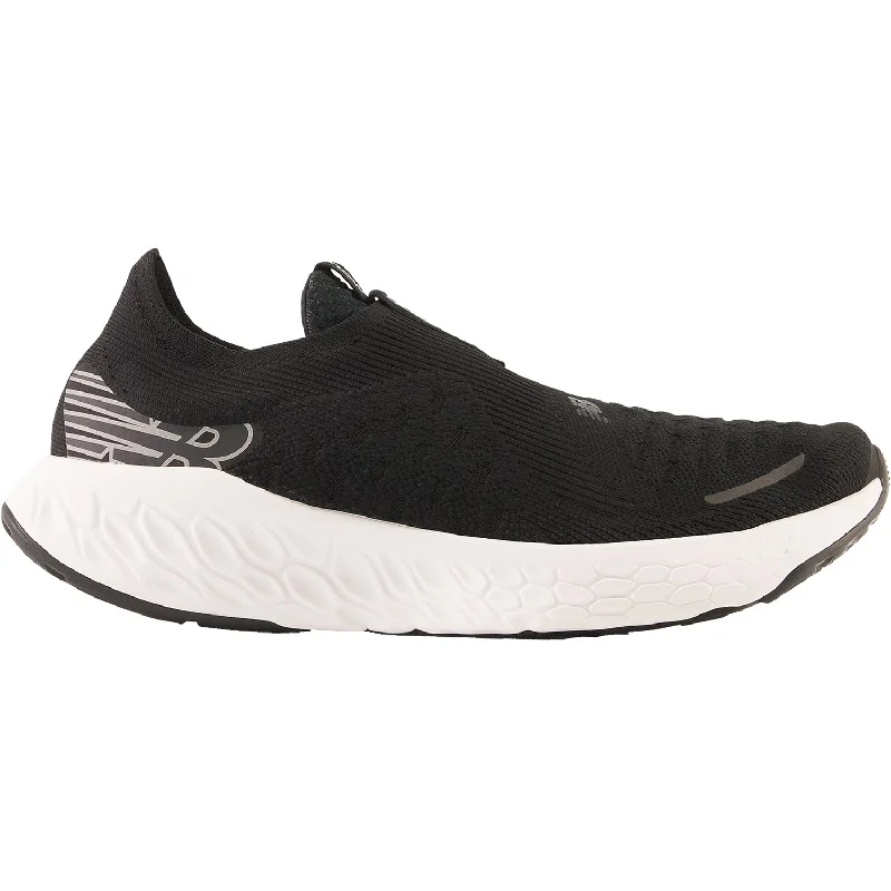 Men’s athletic shoes on sale-Women's New Balance W1080SLK Fresh Foam X Unlaced Black/White Mesh