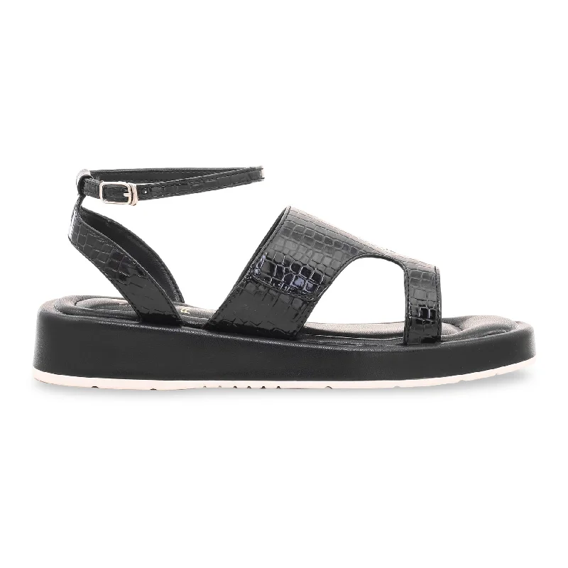 Sandals with hard soleBlack Formal Sandal FR5165