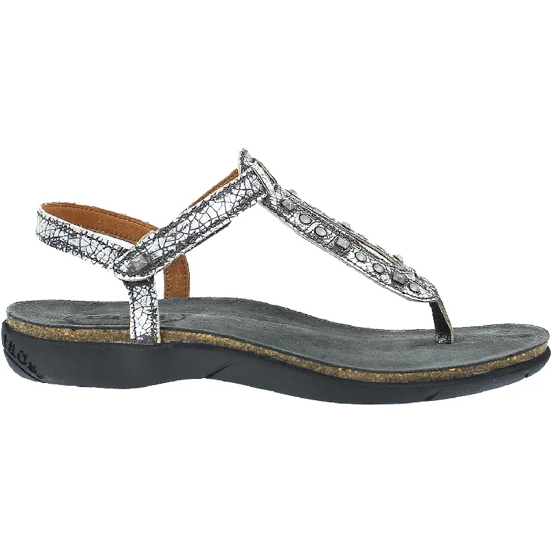 Sandals for arch painWomen's Taos Trance Pewter Leather