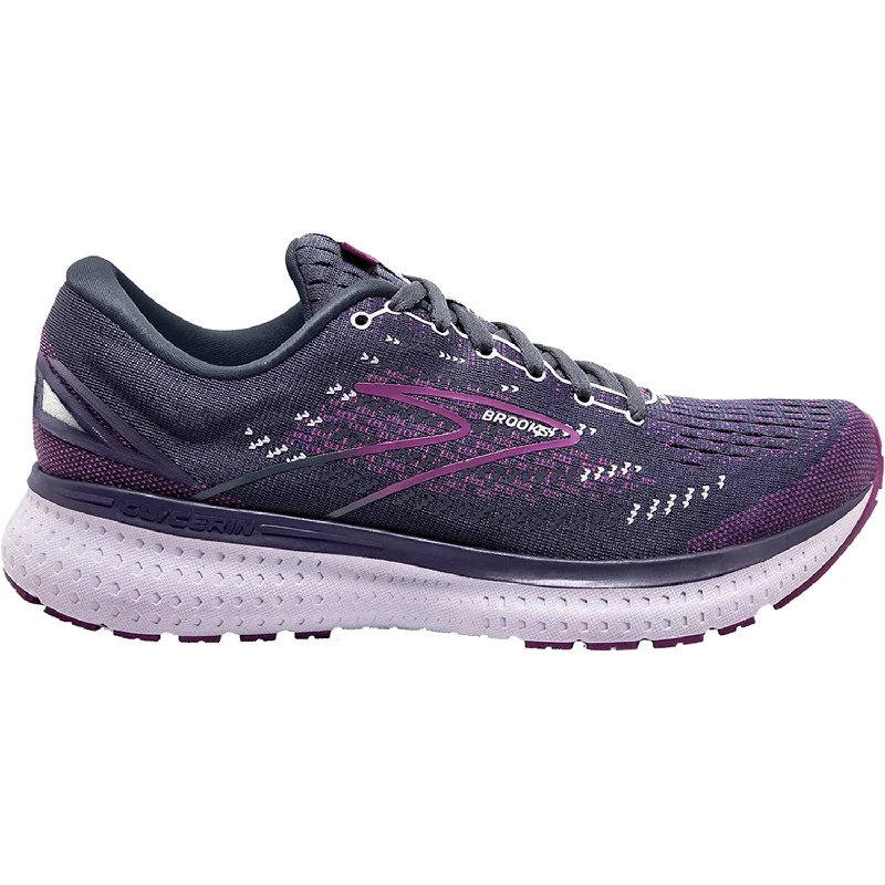 Athletic shoes with extra padding-Women's Brooks Glycerin 19 Ombre/Violet/Lavender Mesh