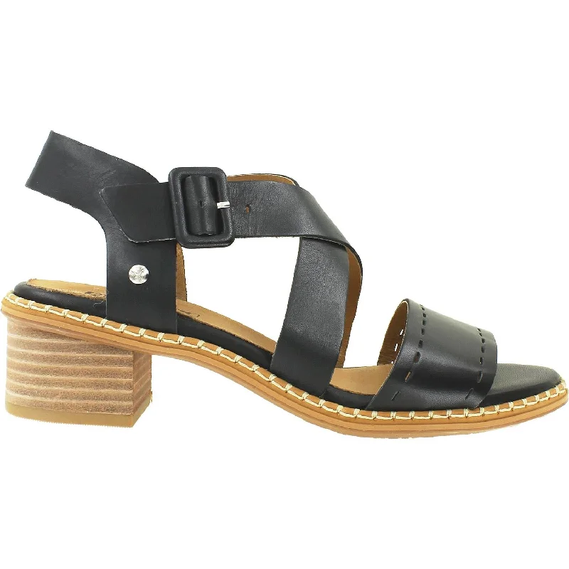 Sandals with synthetic strapsWomen's Pikolinos Blanes W3H-1892 Black Leather