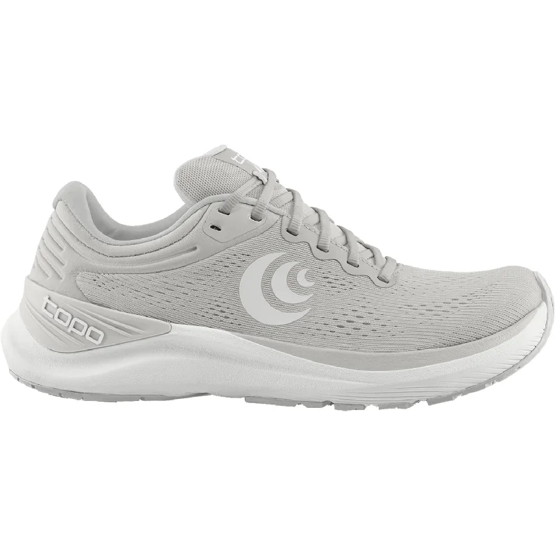 Athletic shoes with bold soles-Women's Topo Ultrafly 4 Grey Mesh