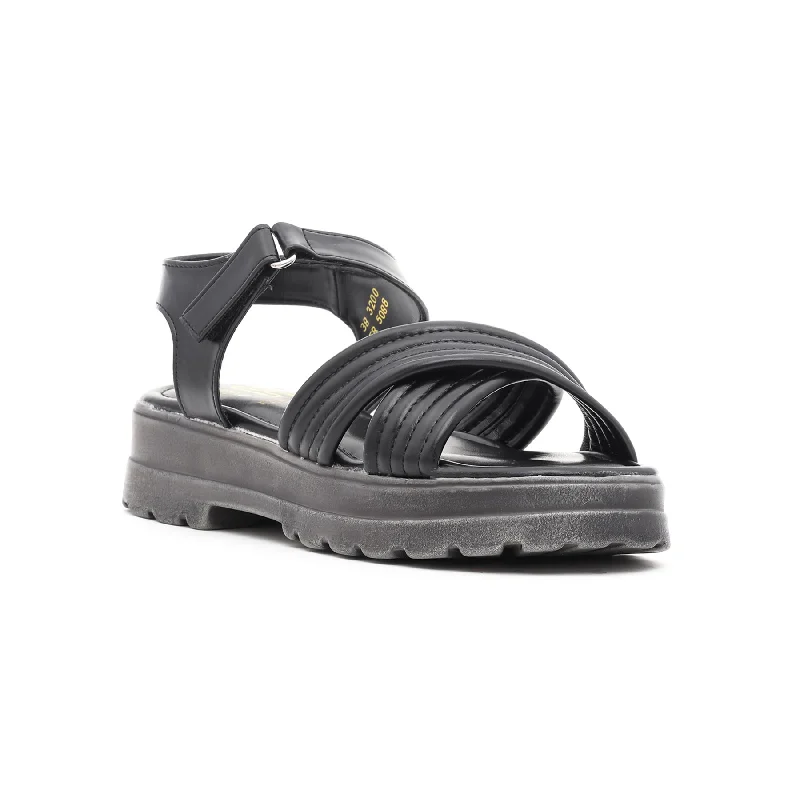 Sandals for meditation lookBlack Formal Sandal FR5088