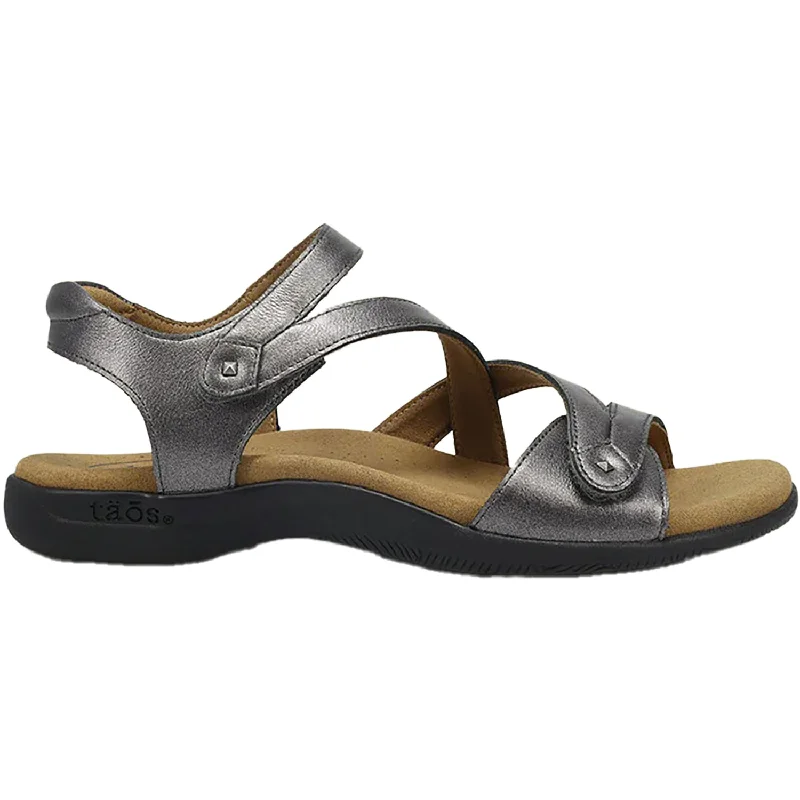 Sandals with puddle proofWomen's Taos Big Time Pewter Leather