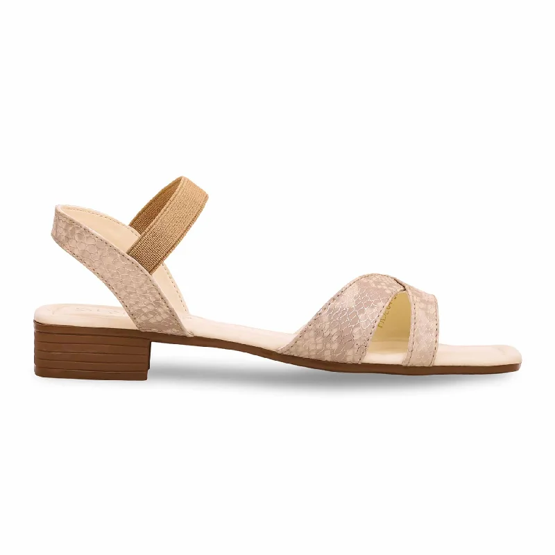 Sandals with relaxed fitCream Formal Sandal FR5284