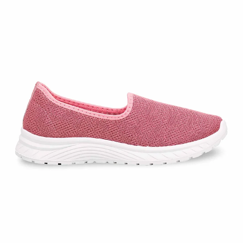 Athletic shoes with cool patterns-Pink Women Casual Sneaker AT9099