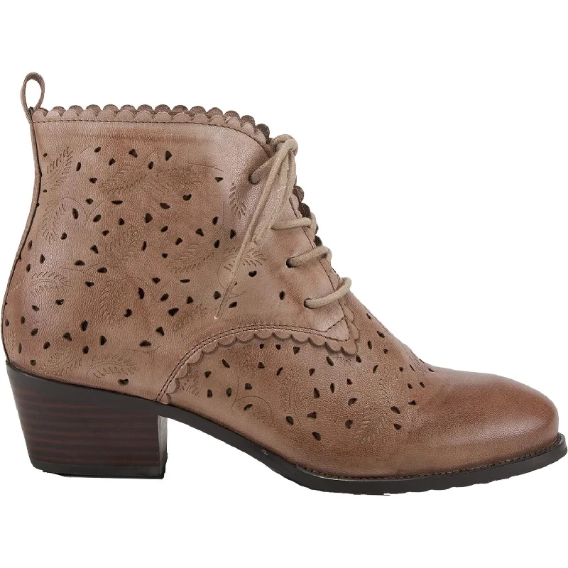 Booties for winter walks-Women's Spring Step Giana Taupe Leather