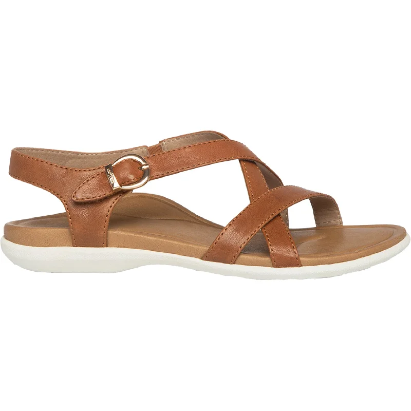 Sandals with sturdy strapsWomen's Aetrex Penny Brown Leather