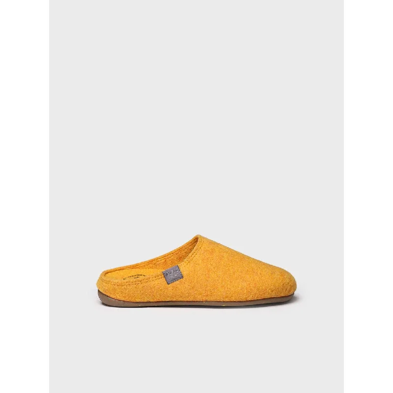 Slippers with soft paddingToni Pons Mona-FR Ladies Spanish Yellow Textile Slip On Slippers