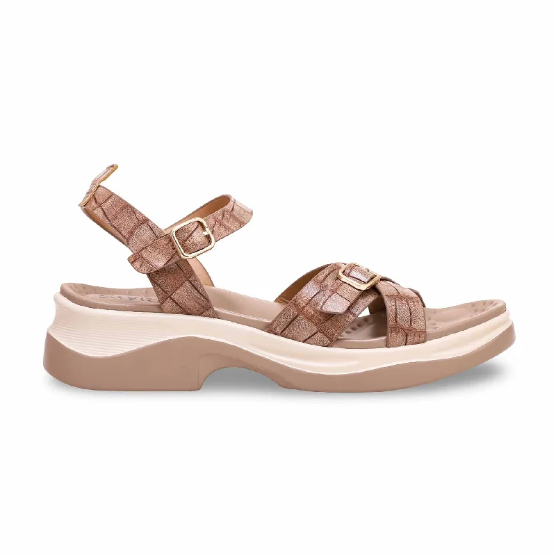 Sandals for lake shoreBrown Formal Sandal PU0333