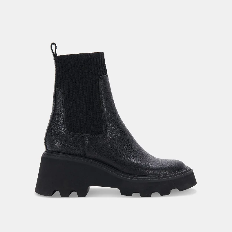 HOVEN H2O BOOTS BLACK LEATHER