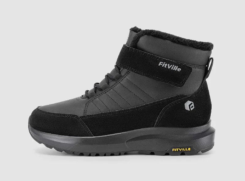 Snow boots for outings-FitVille Men's CozyCore Winter Boots V8