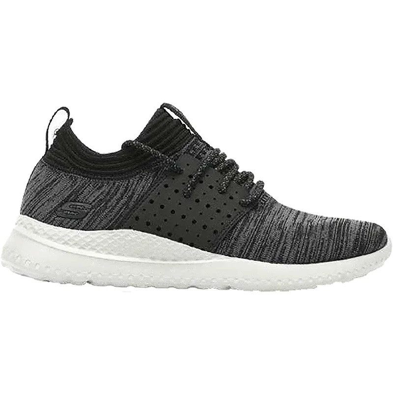 Athletic shoes for tough workouts-Men's Skechers Matera Knocto Black/Grey Fabric Mesh