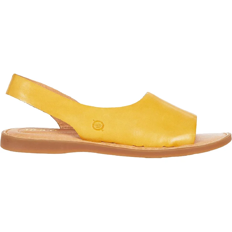 Sandals for long walksWomen's Born Inlet Yellow Leather