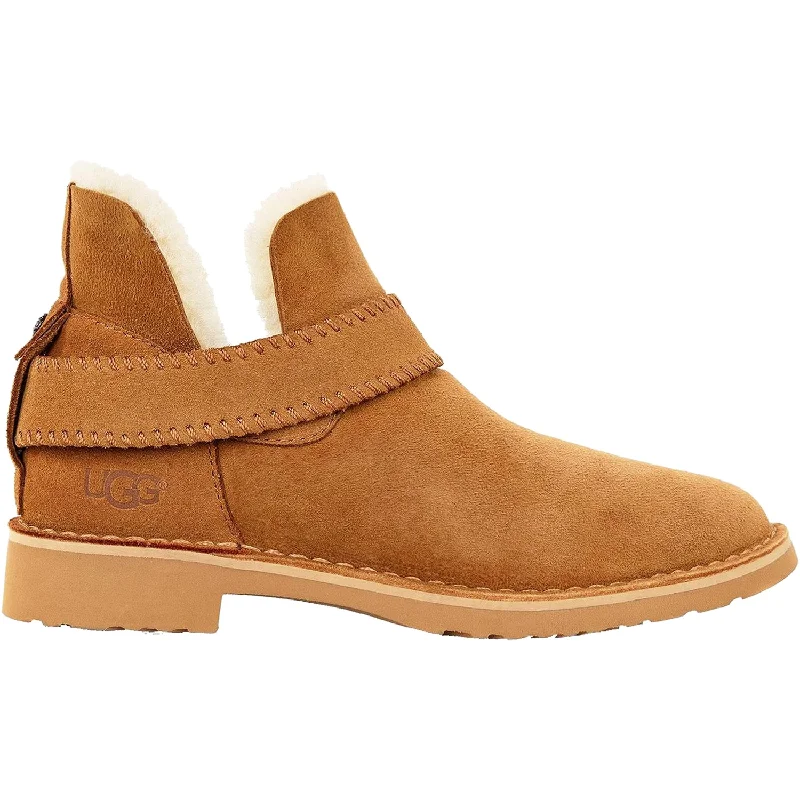 Booties for urban fashion-Women's UGG Mckay Chestnut Sheepskin