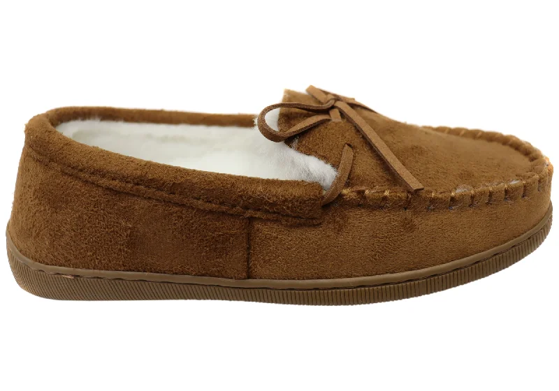 Slippers with supportive paddingScholl Orthaheel Womens Comfort Supportive Mohican Moccasin Slippers